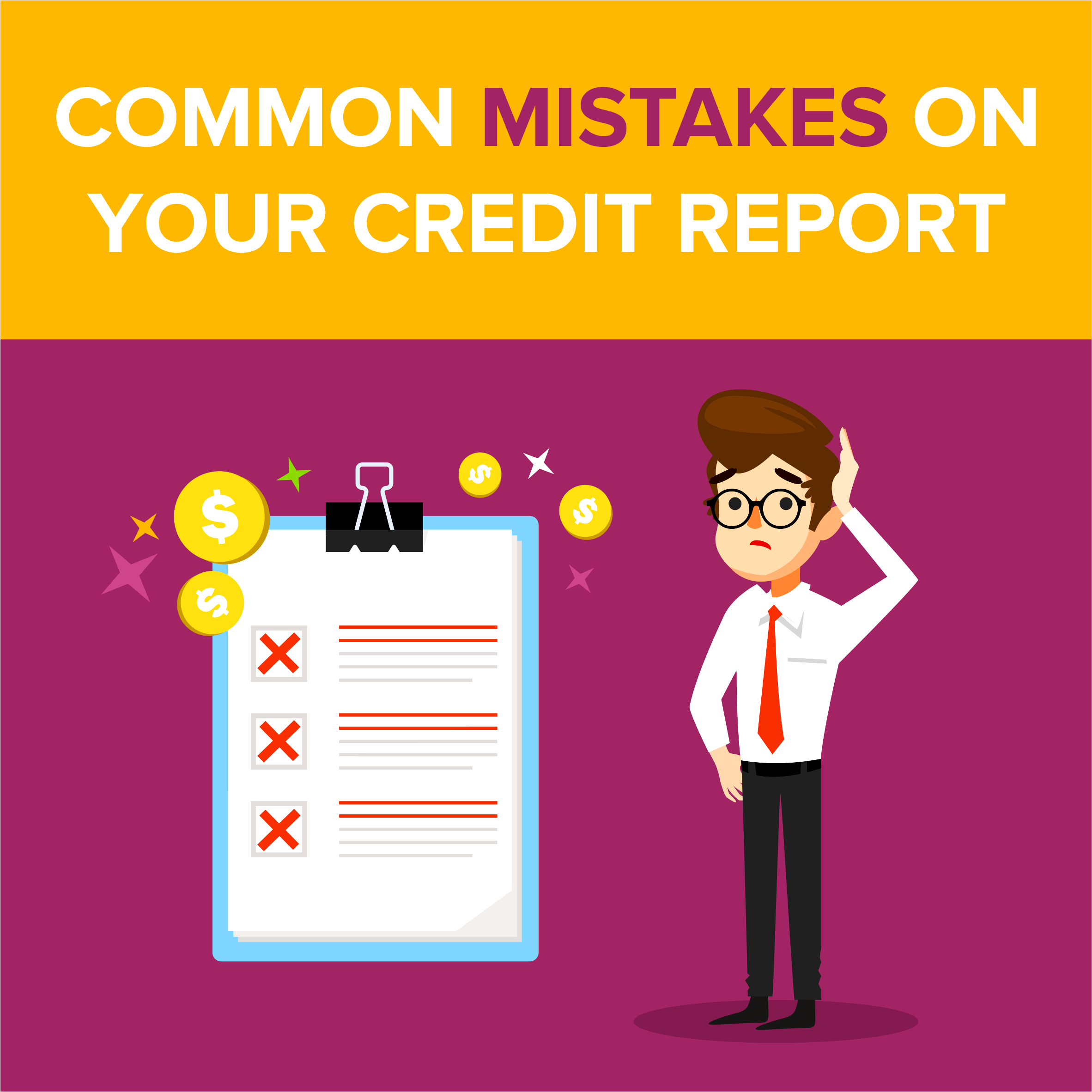 Common Mistakes on Your Credit Report